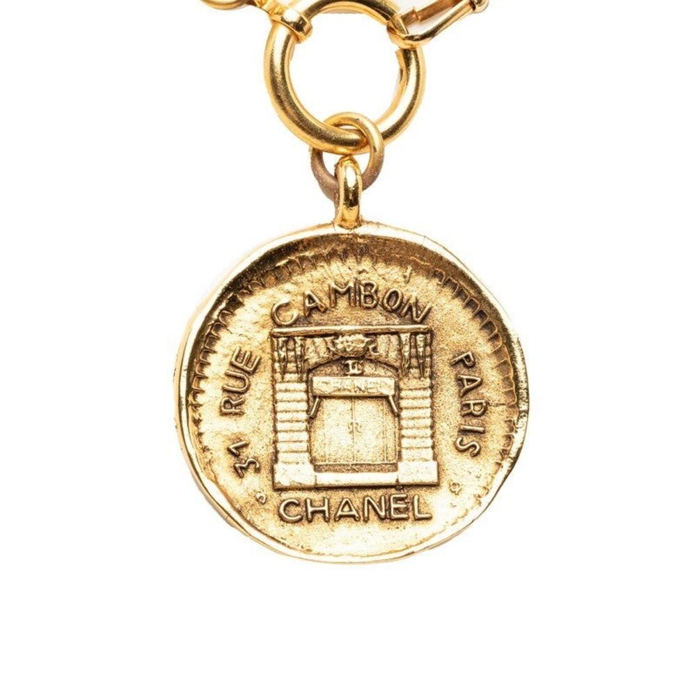 Chanel 31 Rue Cambon Vintage Rogue Chain Necklace Gold Plated